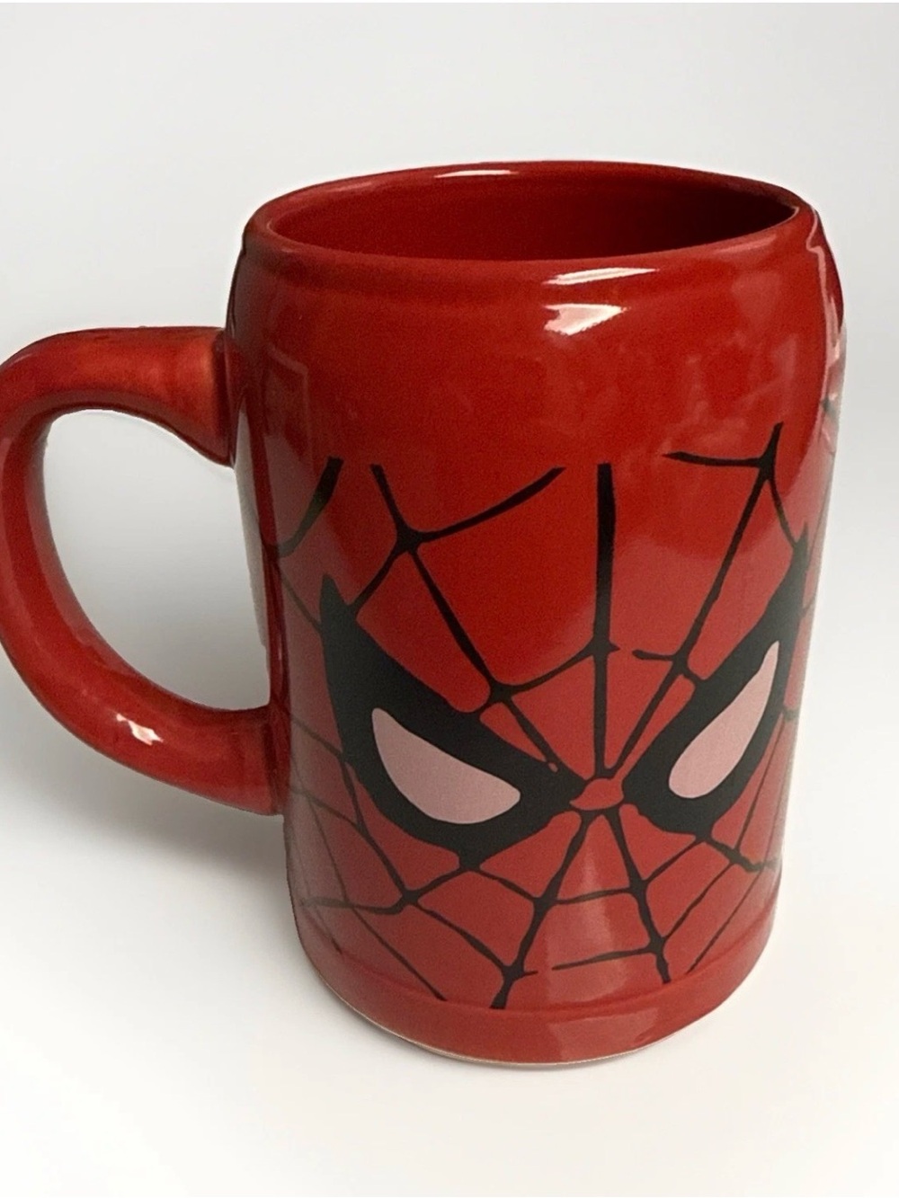 Marvel Red Spider-Man Ceramic Mug with Black Face Graphic